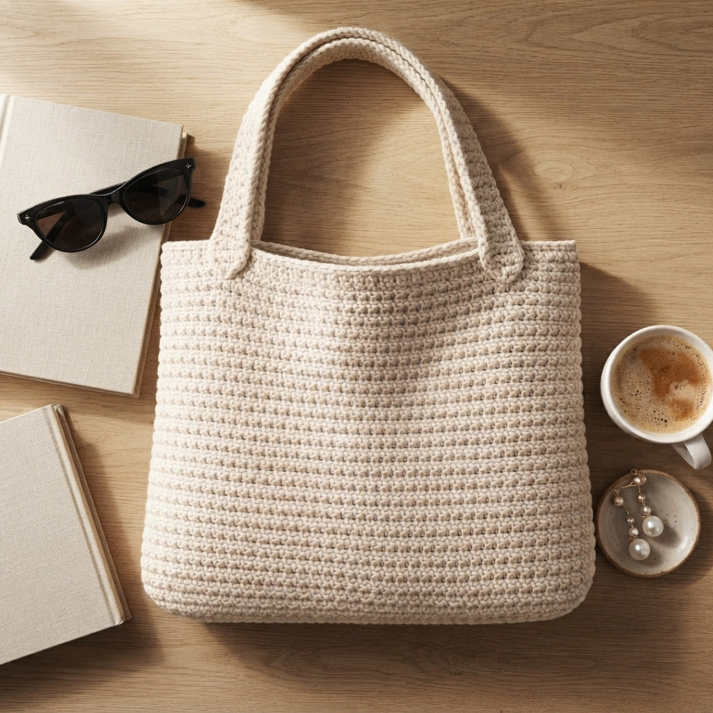 Shoulder Bag Boho Tote V7 | Crochet Pattern PDF