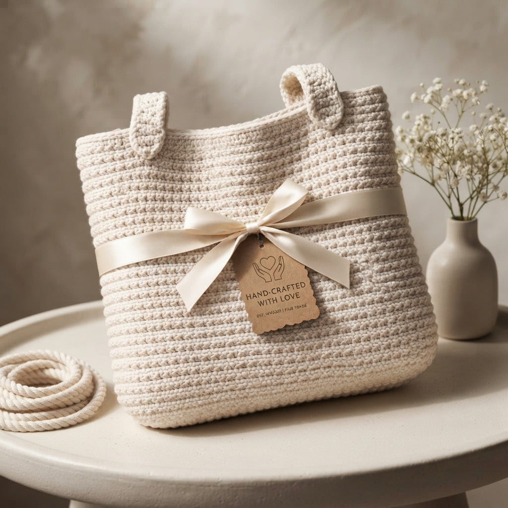 Shoulder Bag Boho Tote V7 | Crochet Pattern PDF