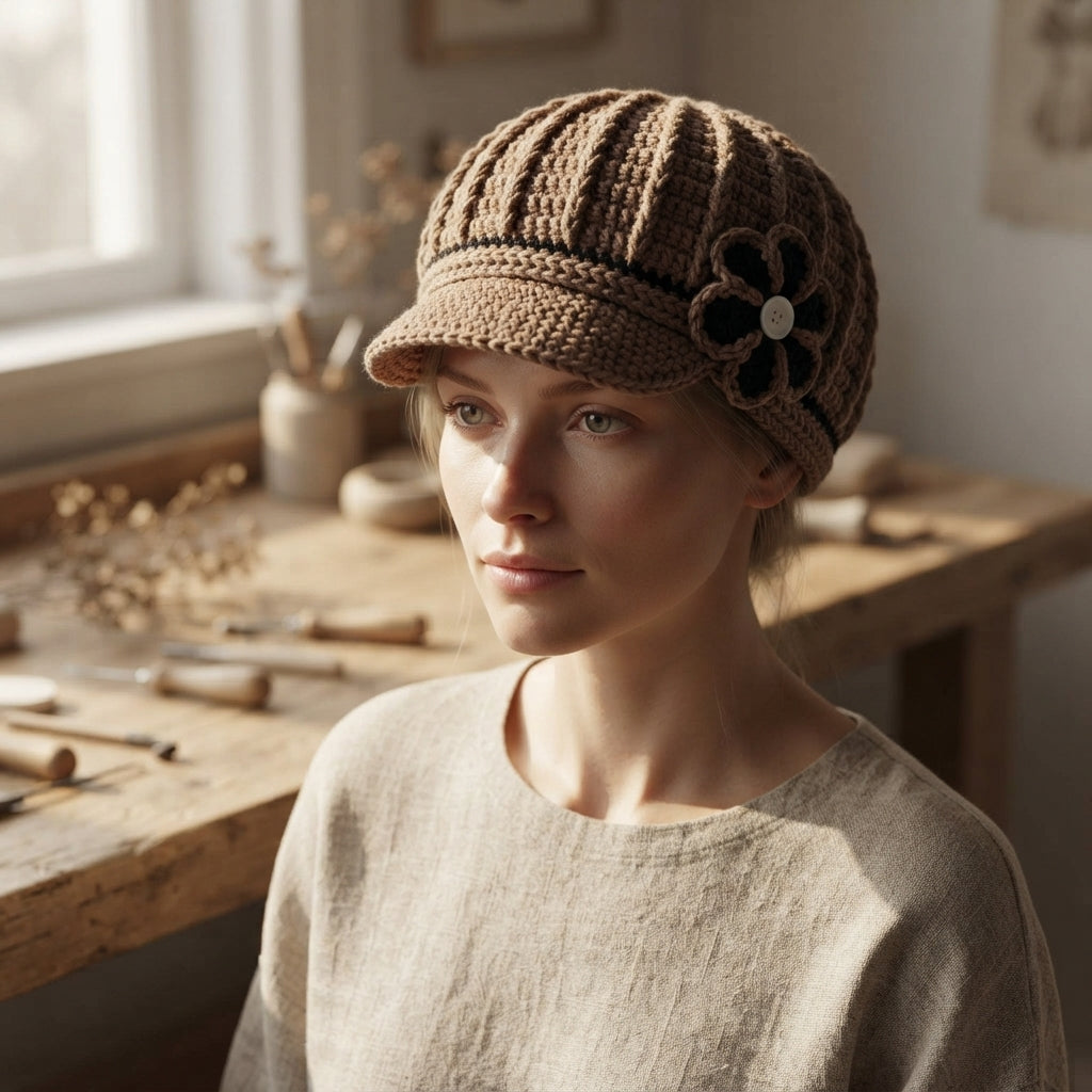 Graceful Sun Visor | Handmade Hat PDF — Design 9