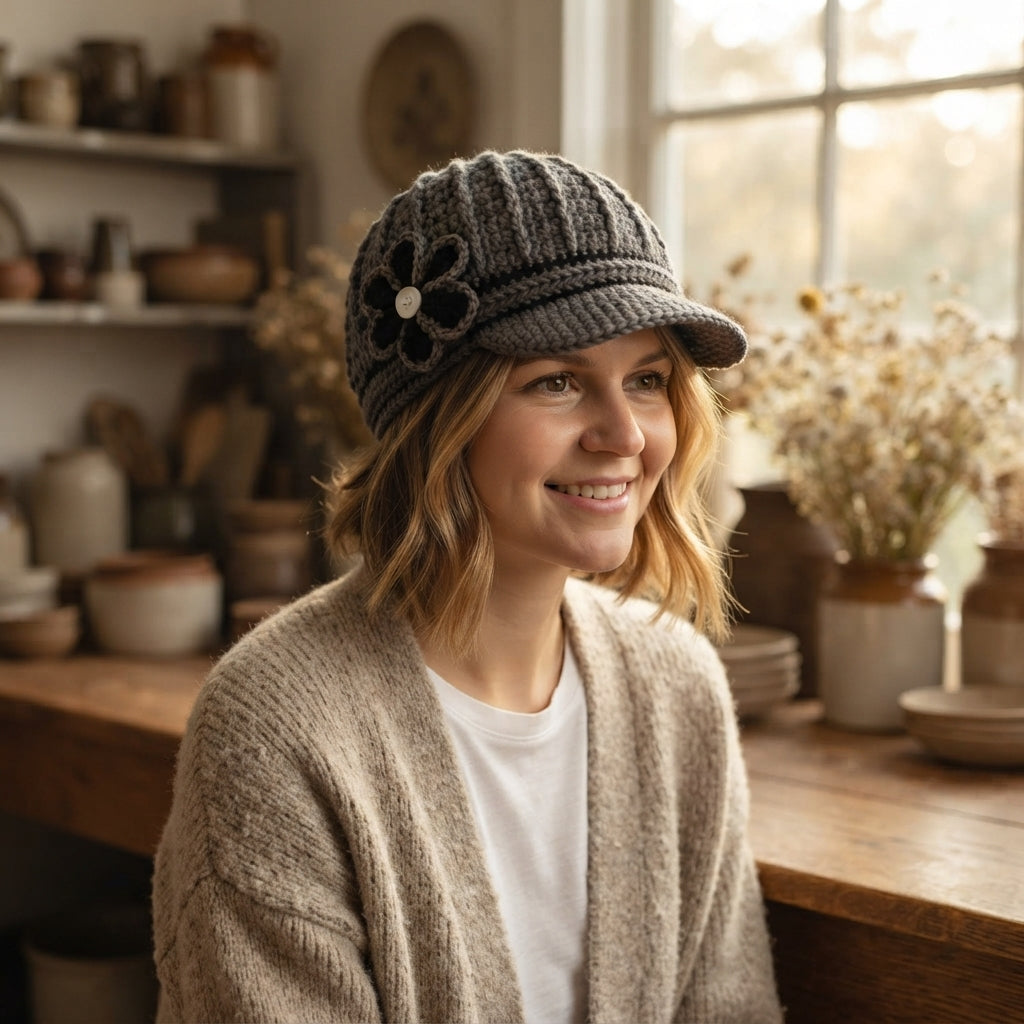Graceful Sun Visor | Handmade Hat PDF — Design 9