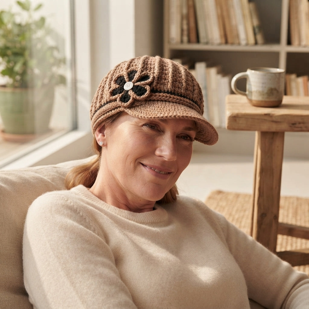 Graceful Sun Visor | Handmade Hat PDF — Design 9