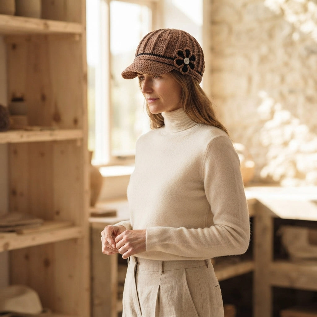 Graceful Sun Visor | Handmade Hat PDF — Design 9