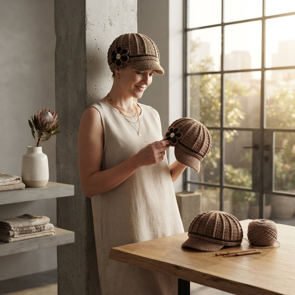 Graceful Sun Visor | Handmade Hat PDF — Design 9