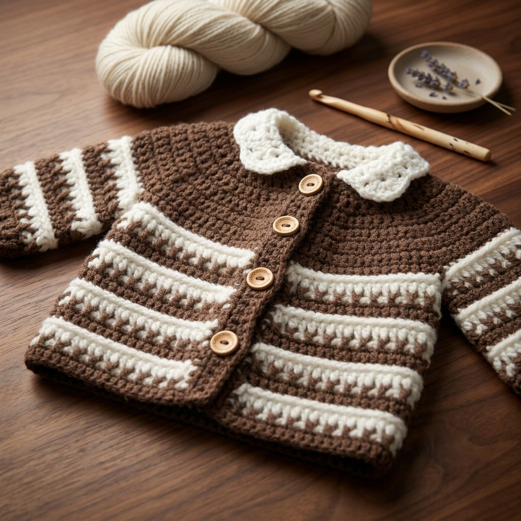 Bundle Jacket Vest Baby Jacket | Crochet Pattern PDF