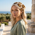 Sunflower Granny Square Head Scarf | Crochet Pattern PDF
