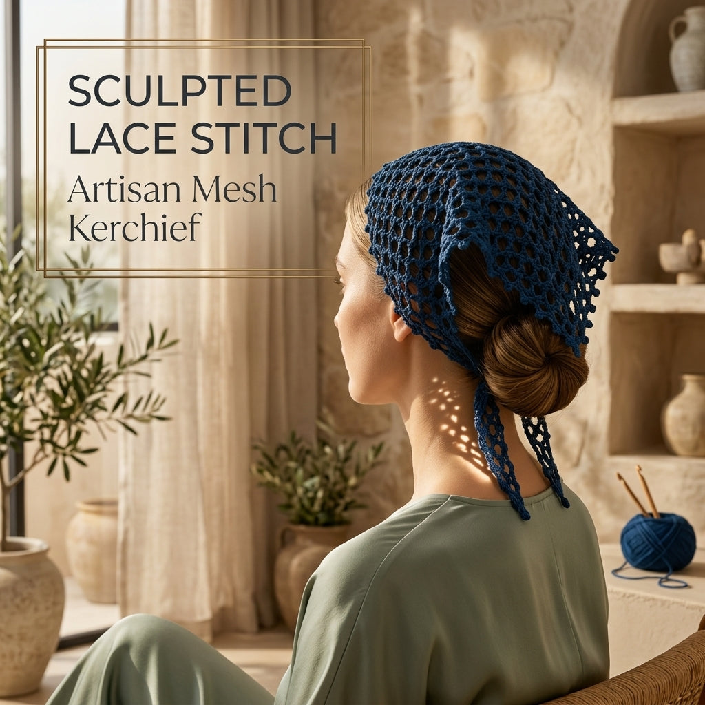 Classic Triangle Hair Kerchief | Crochet Pattern PDF