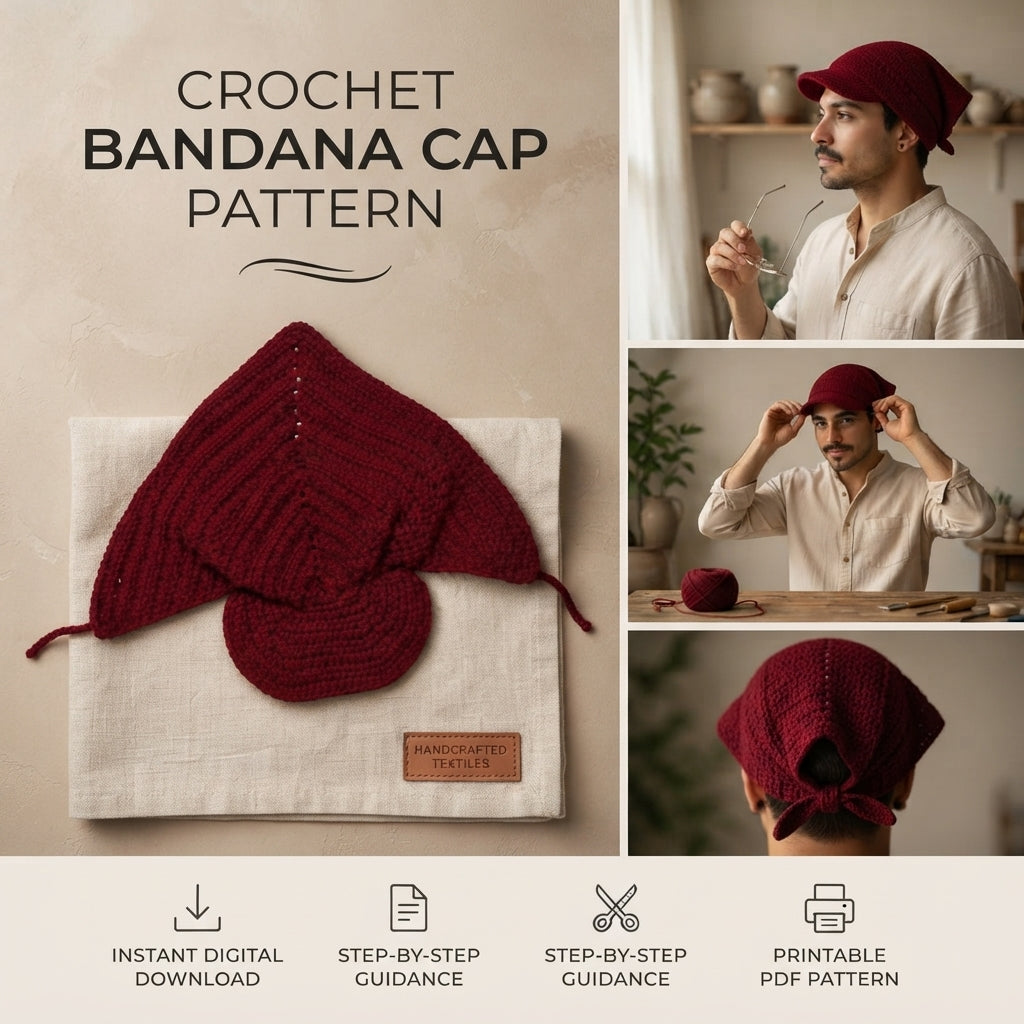 Charming Sun Visor Design | Crochet PDF Pattern — Design 9