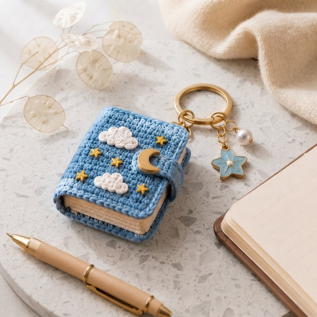 Cute Bag Charm Keyring | Amigurumi PDF Guide — Design 4