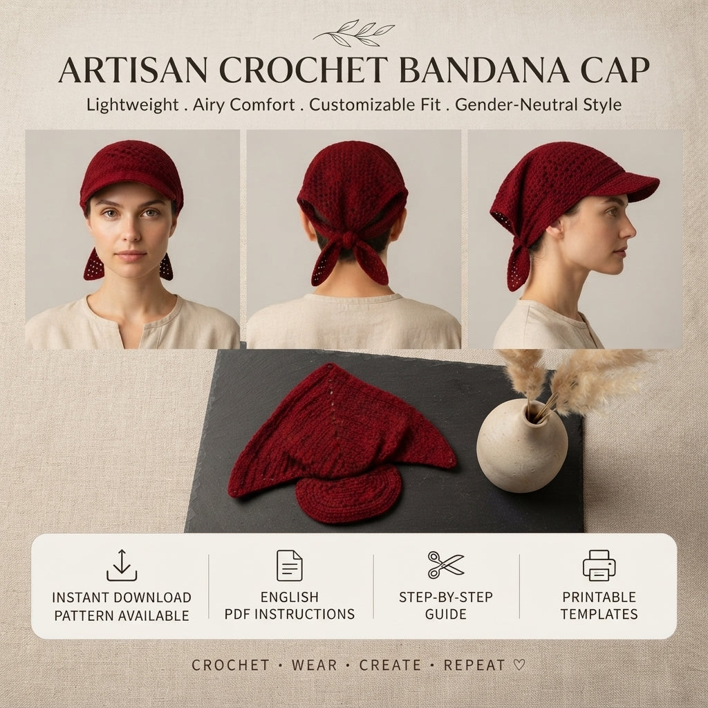 Charming Sun Visor Design | Crochet PDF Pattern — Design 9