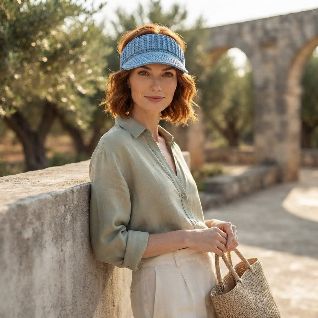 Breezy Visor | Summer Crochet Pattern — Design 2