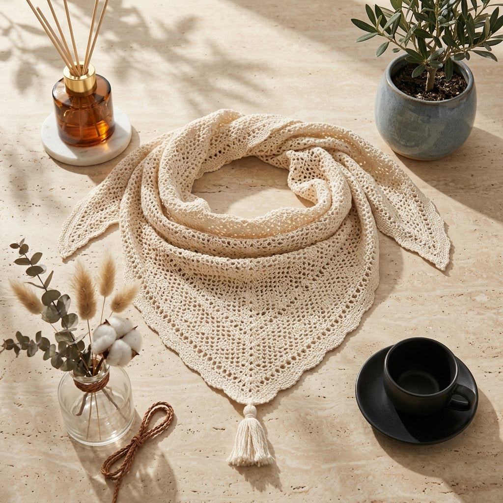 Mesh Triangle Bandana | Festival Crochet Pattern PDF