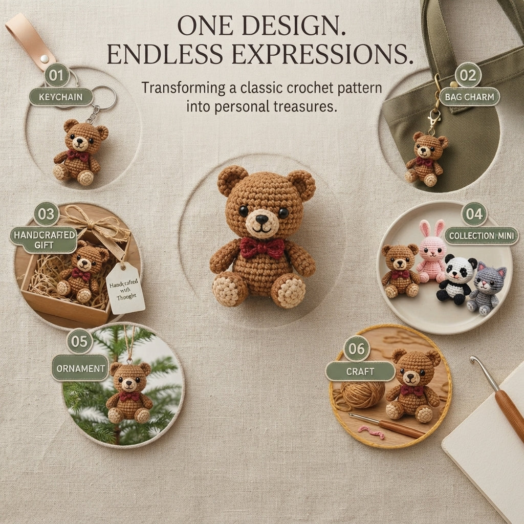 1000+ Adorable Keychain Patterns | Crochet PDF Set