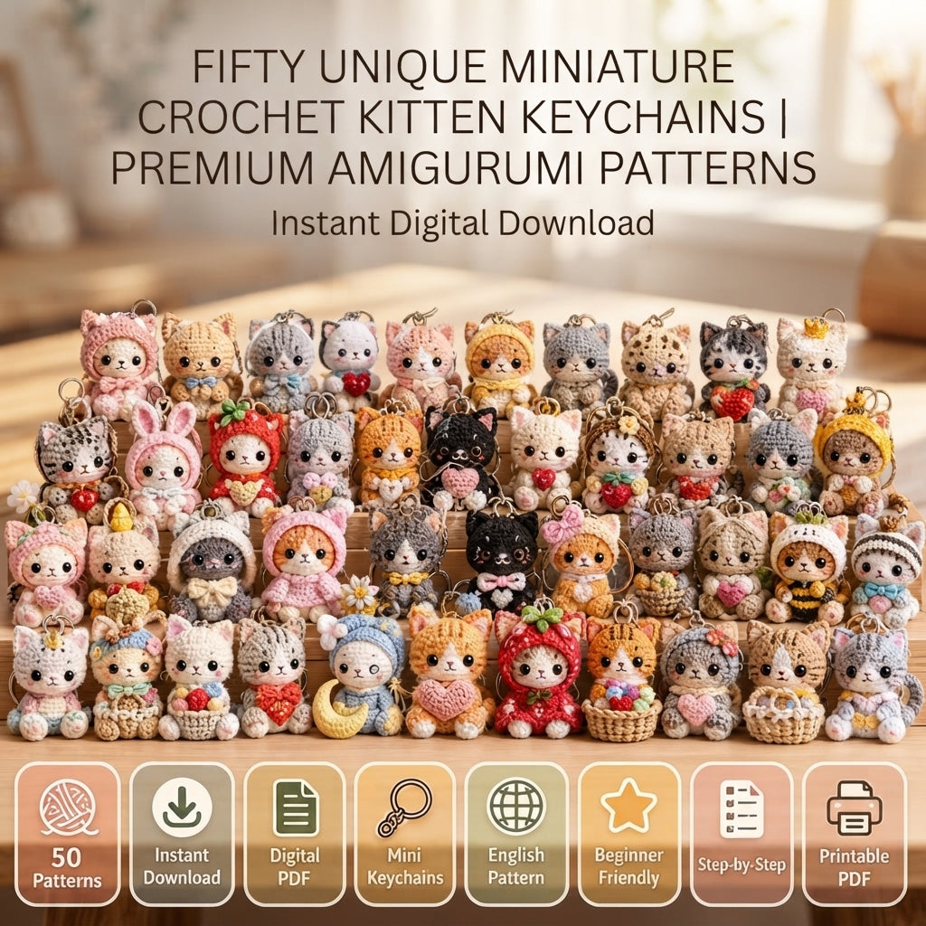 Ultimate Keychain Collection | 50+ Amigurumi PDF