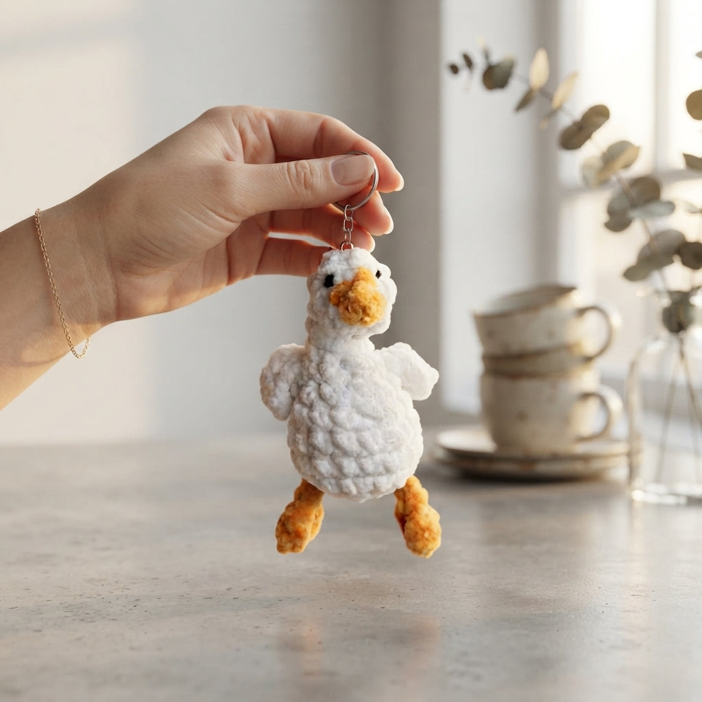 Whimsical Bag Charm Keychain | PDF Crochet Guide — Design 4