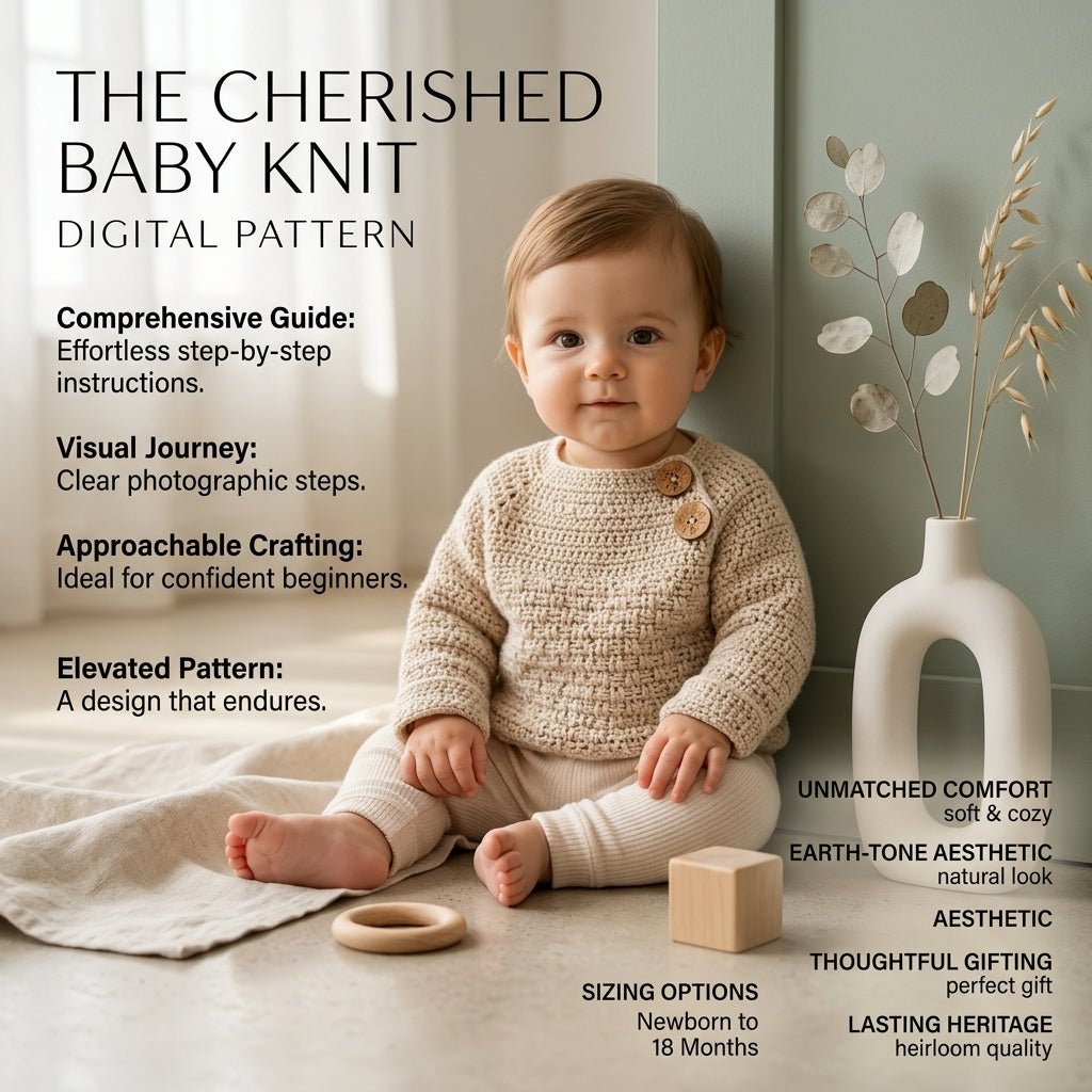 Textured Baby Pullover | Crochet Pattern PDF