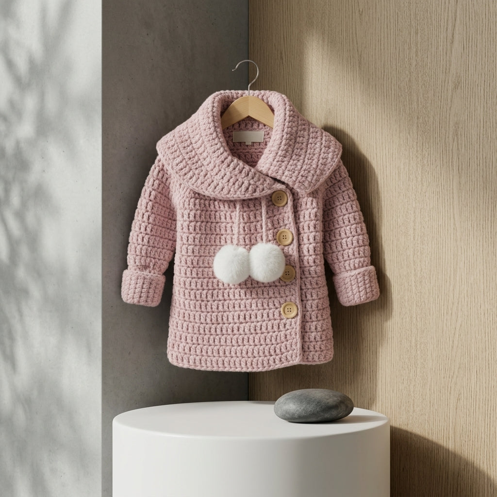 Top-Down Baby Jacket | Crochet Pattern PDF