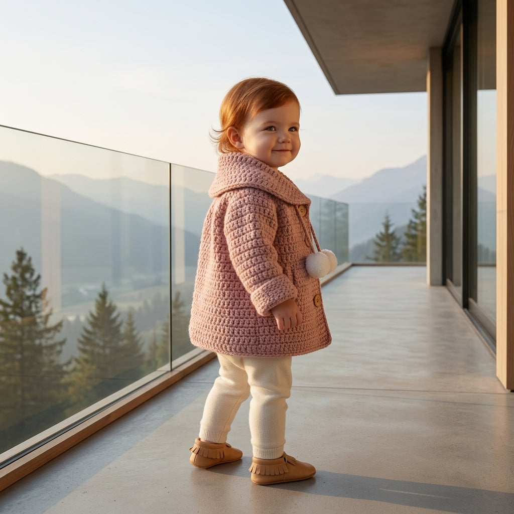 Top-Down Baby Jacket | Crochet Pattern PDF