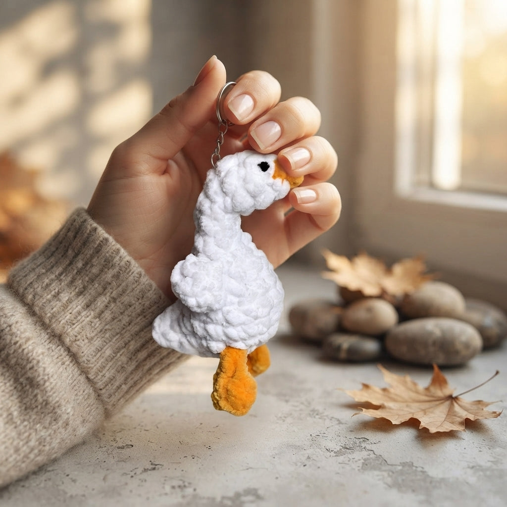Whimsical Bag Charm Keychain | PDF Crochet Guide — Design 4