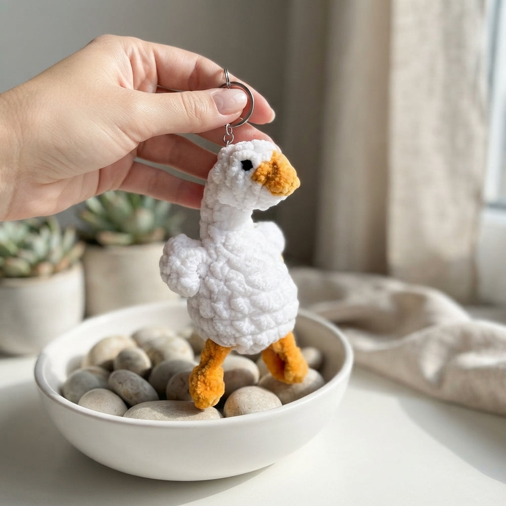 Whimsical Bag Charm Keychain | PDF Crochet Guide — Design 4