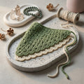 Scalloped Edge Bandana Scarf | Crochet Pattern PDF