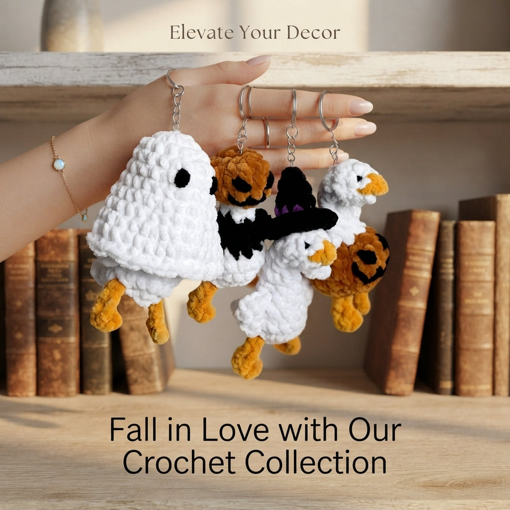 Whimsical Bag Charm Keychain | PDF Crochet Guide — Design 4
