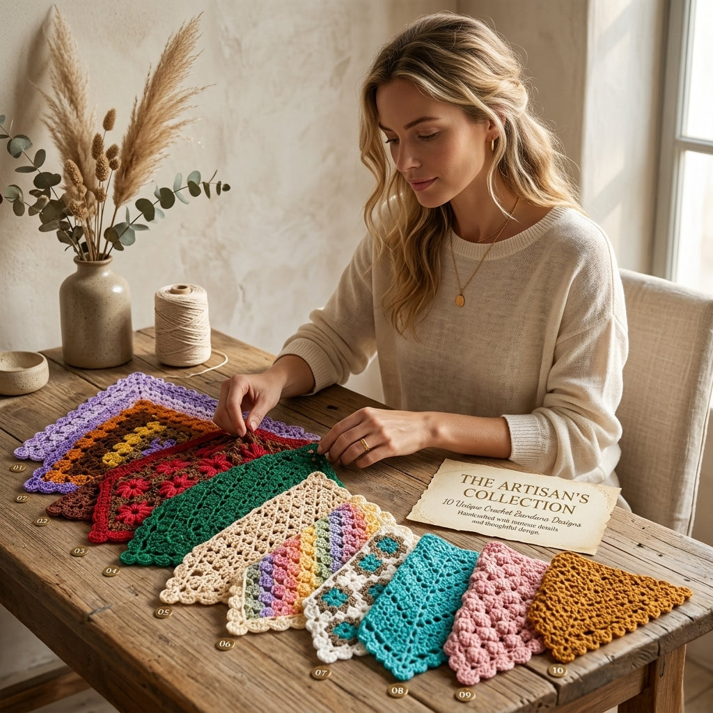 10-in-1 Boho Bandana Bundle | Crochet Pattern PDF
