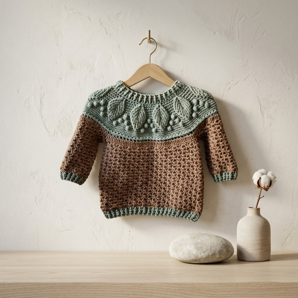 Harvest Sweater Baby Sweater | Crochet Pattern PDF