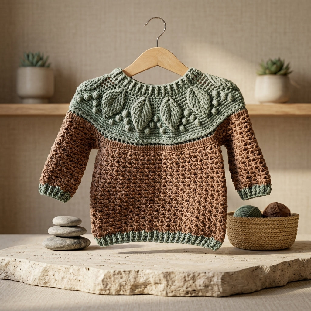Harvest Sweater Baby Sweater | Crochet Pattern PDF