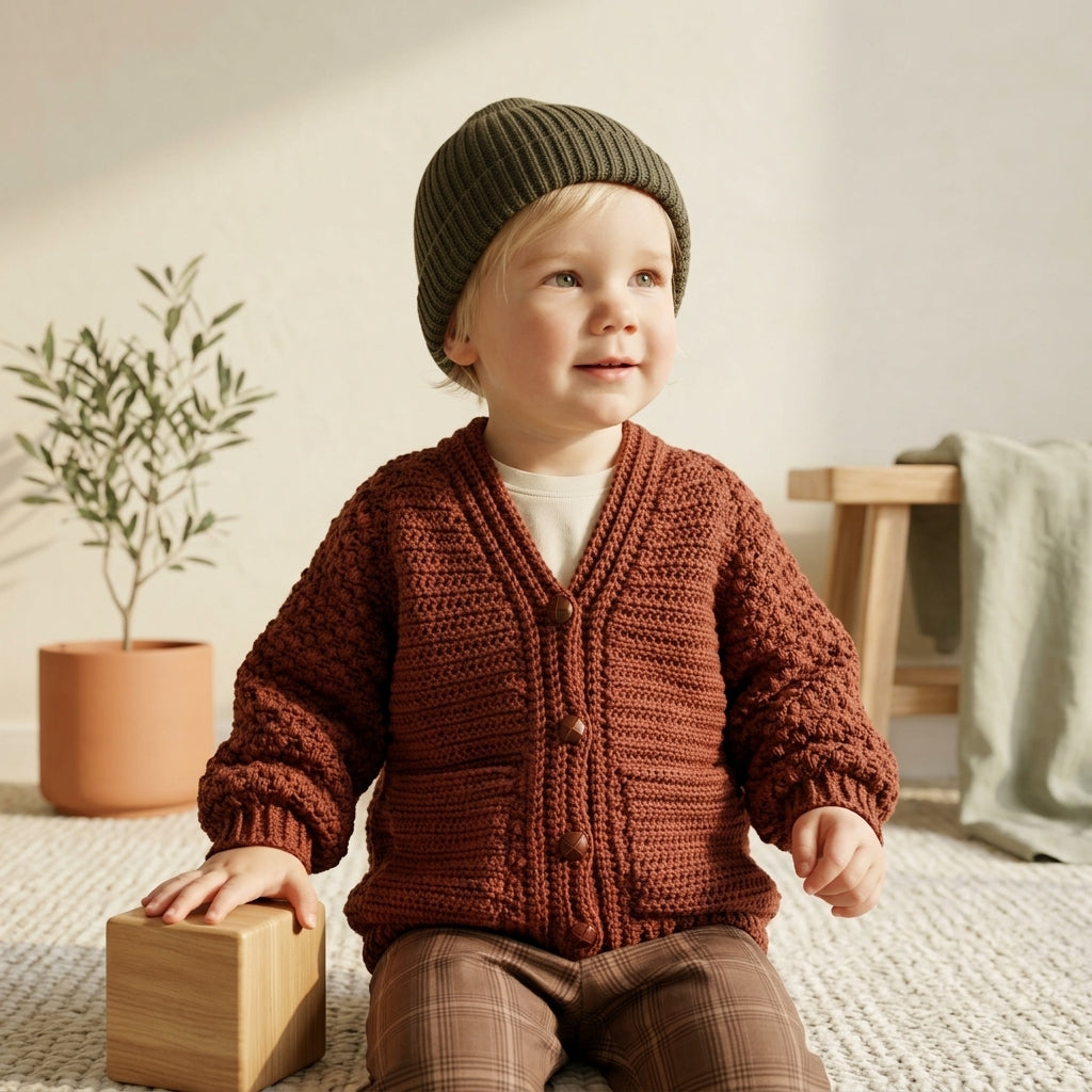 Cardigan Jude Sweater Baby Cardigan | Crochet Pattern PDF