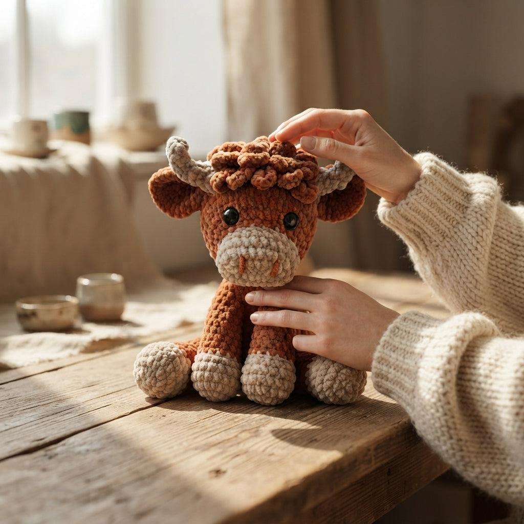 Handmade Amigurumi Cow V2 | Crochet PDF Pattern