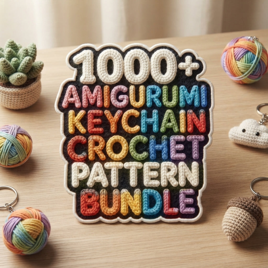 1000+ Adorable Keychain Patterns | Crochet PDF Set