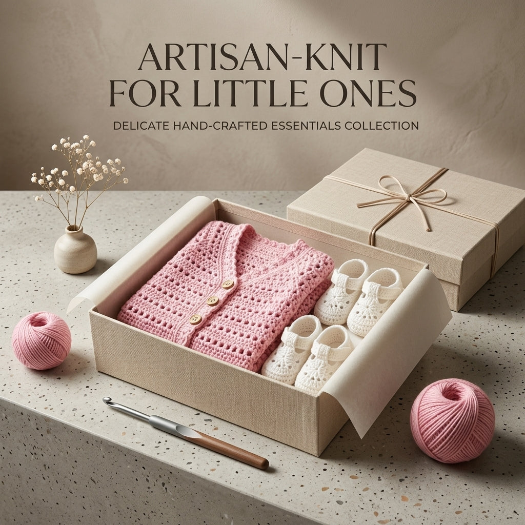 Top-Down Baby Cardigan | Crochet Pattern PDF
