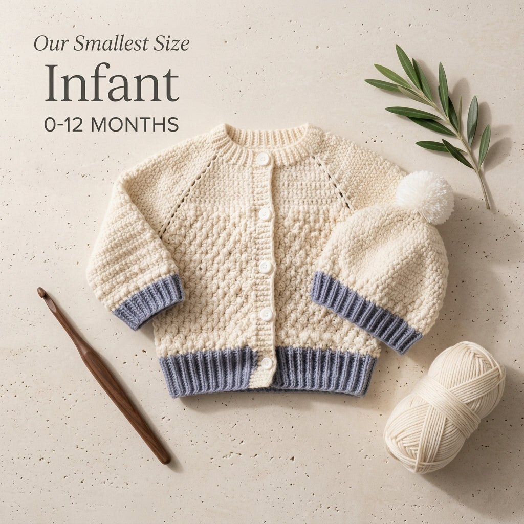 Cardigan Newborn Set Baby Cardigan | Crochet Pattern PDF