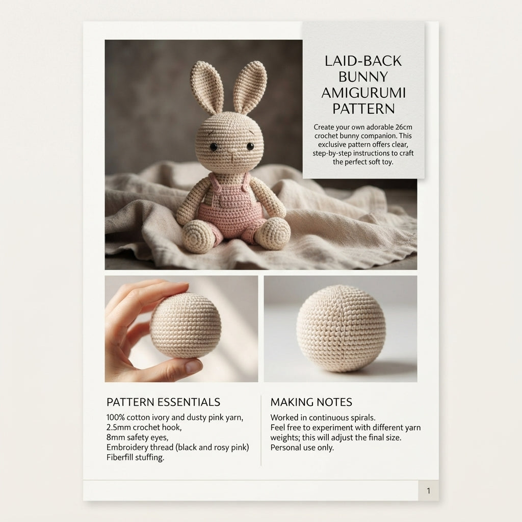 Amigurumi Bunny Doll V2 | Amigurumi PDF Guide