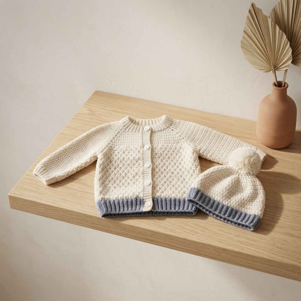 Cardigan Newborn Set Baby Cardigan | Crochet Pattern PDF