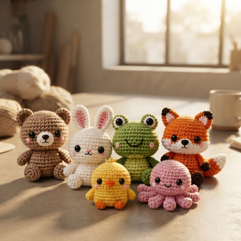 15+ Adorable Keychain Patterns | Crochet PDF Set