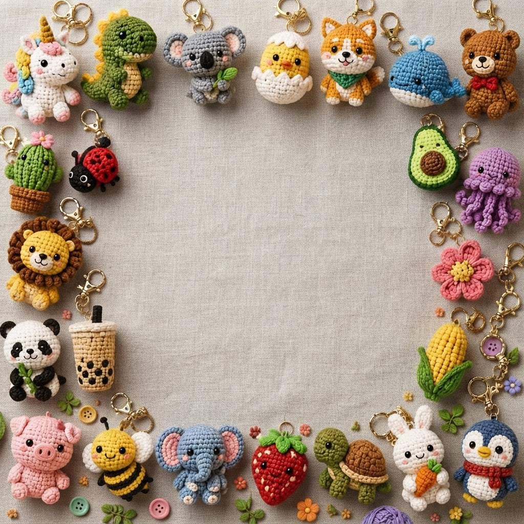 Premium 130+ Mini Charms | Amigurumi Pattern Pack