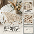 Floral Headscarf | Beginner Crochet Pattern PDF