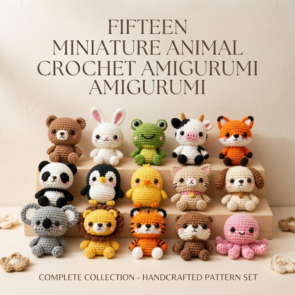 15+ Adorable Keychain Patterns | Crochet PDF Set