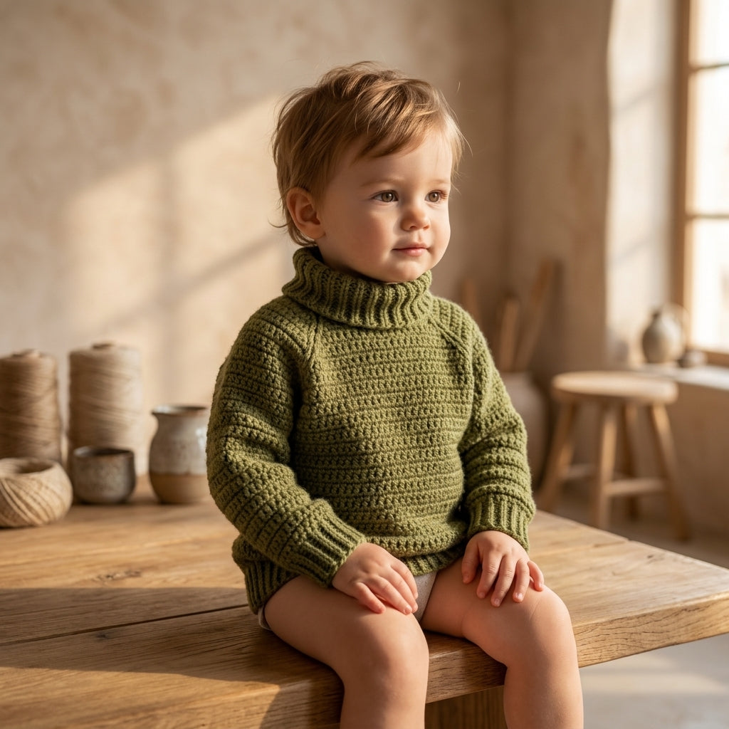 Seamless Baby Pullover | Crochet Pattern PDF