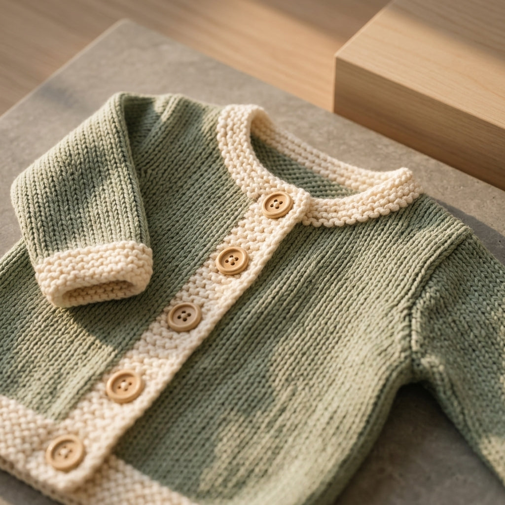 Raglan Baby Cardigan Top-Down v3 | Crochet Pattern PDF