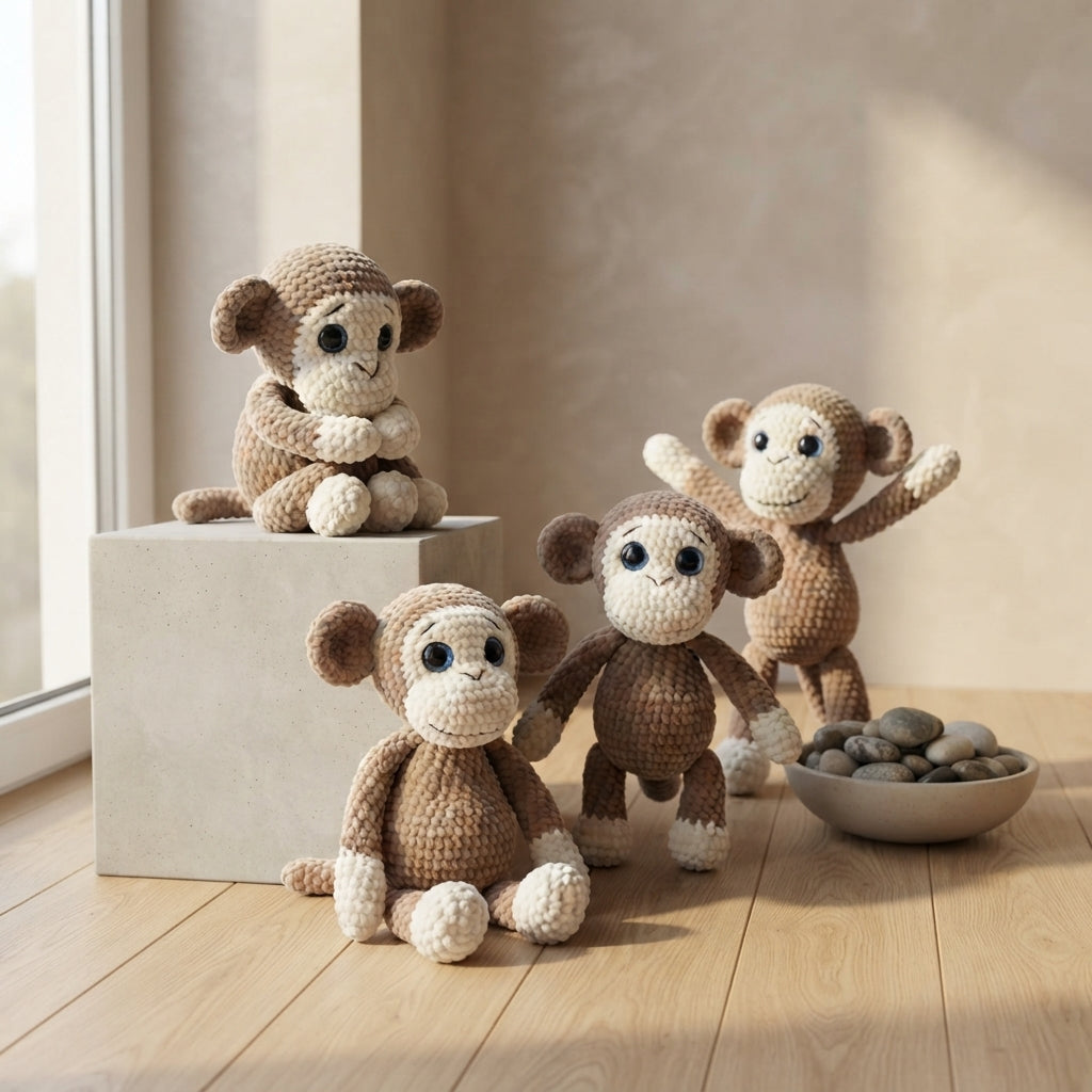 Charming Monkey Companion | Crochet Pattern PDF