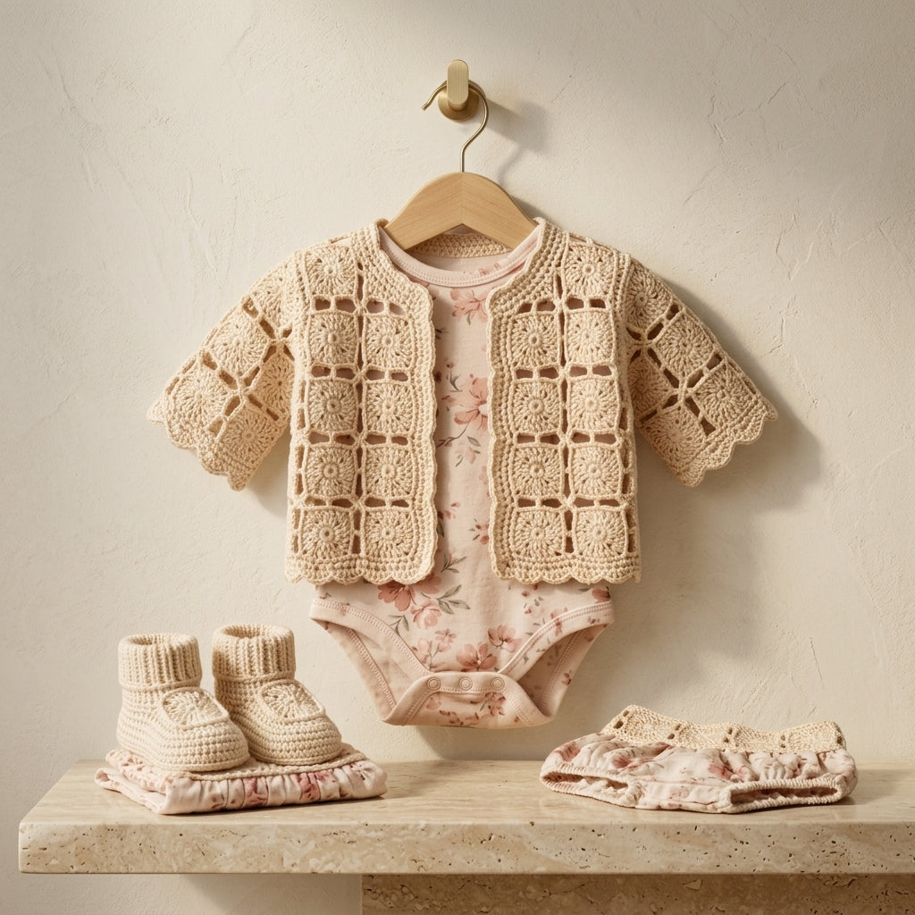 Cardigan Sweater Children'S Baby Cardigan | Crochet Pattern PDF