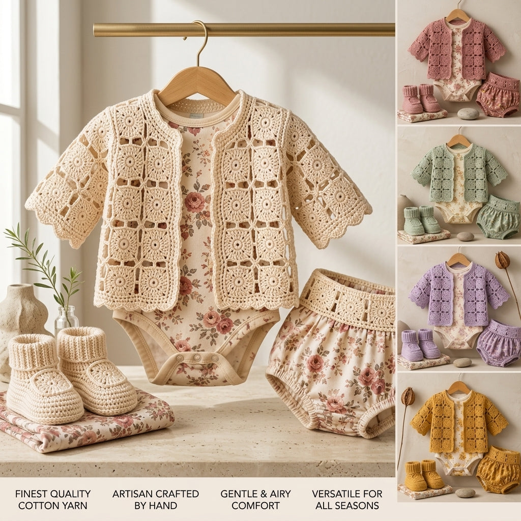 Cardigan Sweater Children'S Baby Cardigan | Crochet Pattern PDF