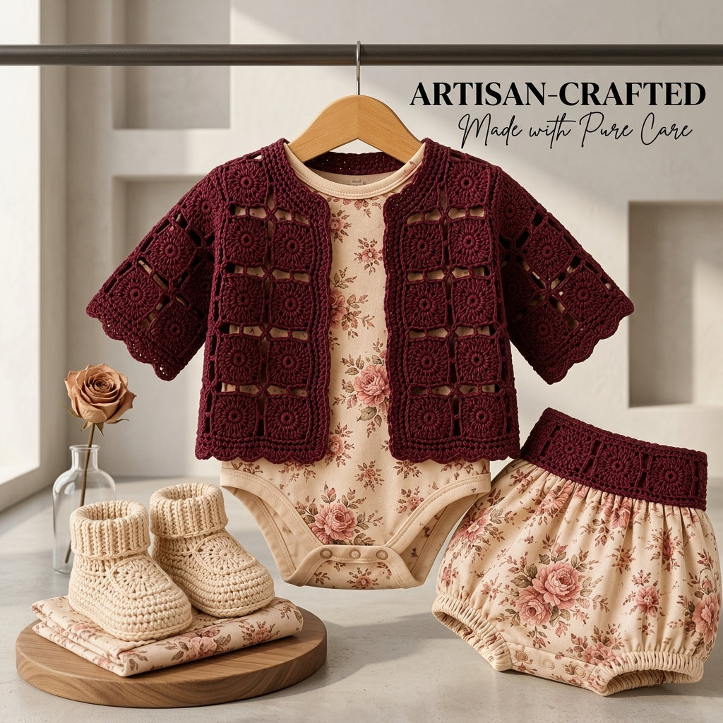 Cardigan Sweater Children'S Baby Cardigan | Crochet Pattern PDF