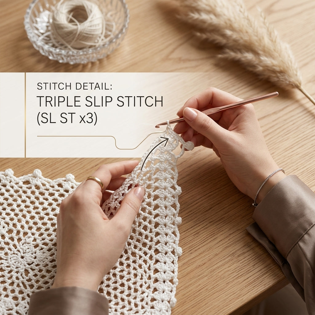 Mesh Triangle Hair Scarf | Beginner Crochet Pattern PDF