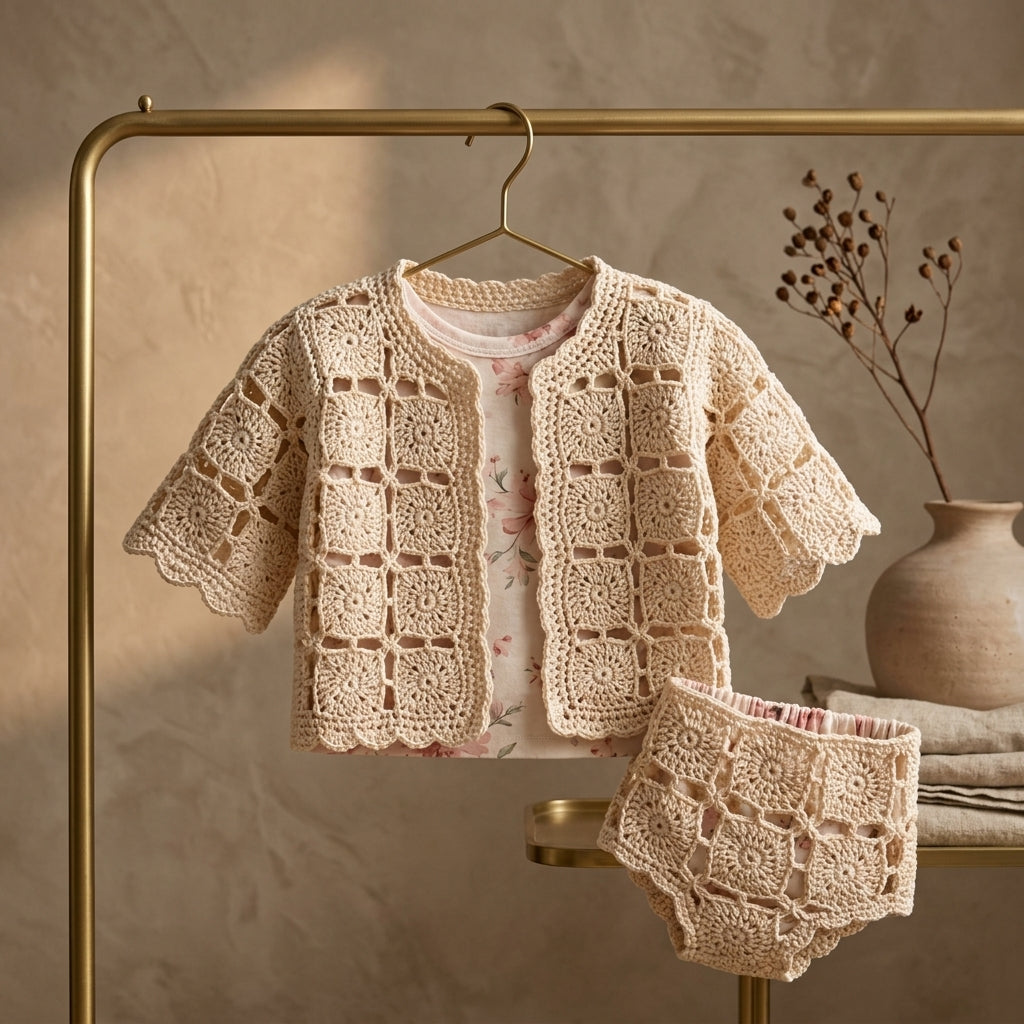 Cardigan Sweater Children'S Baby Cardigan | Crochet Pattern PDF