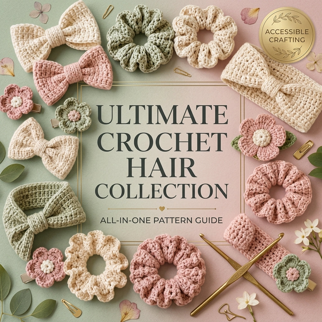 50-in-1 Hair Accessory Bundle | Crochet Pattern PDF