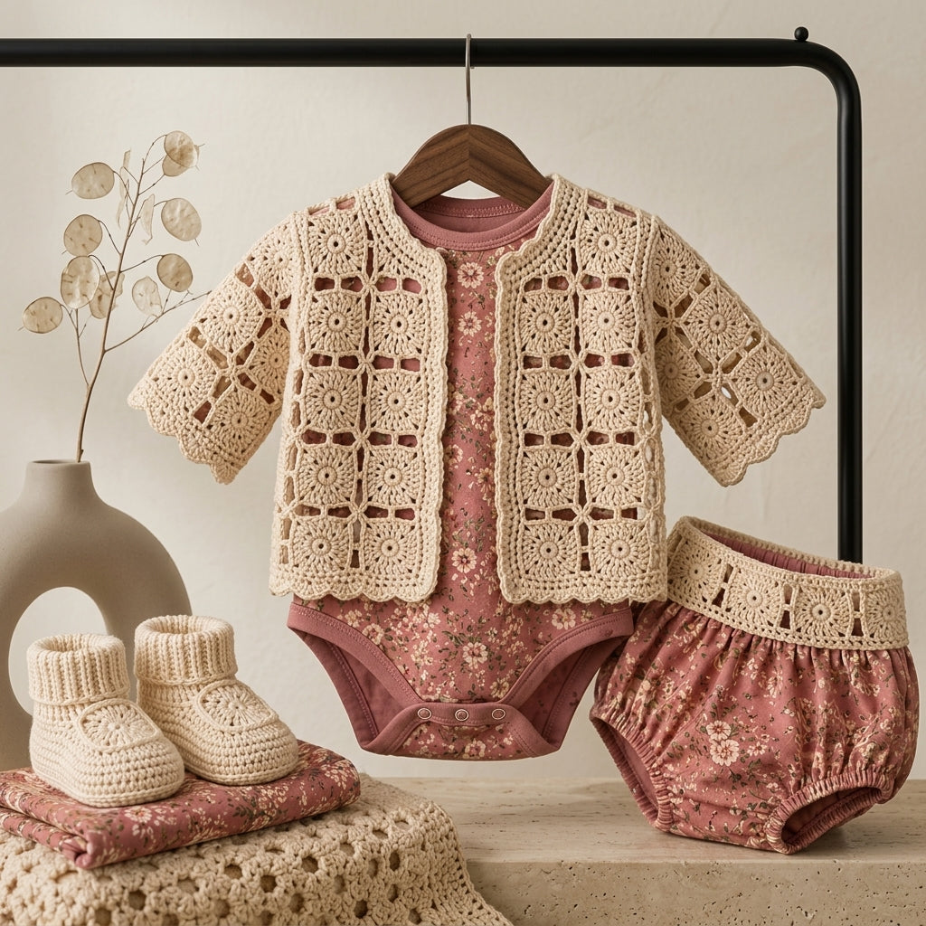 Cardigan Sweater Children'S Baby Cardigan | Crochet Pattern PDF