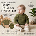 Raglan Baby Pullover | Crochet Pattern PDF